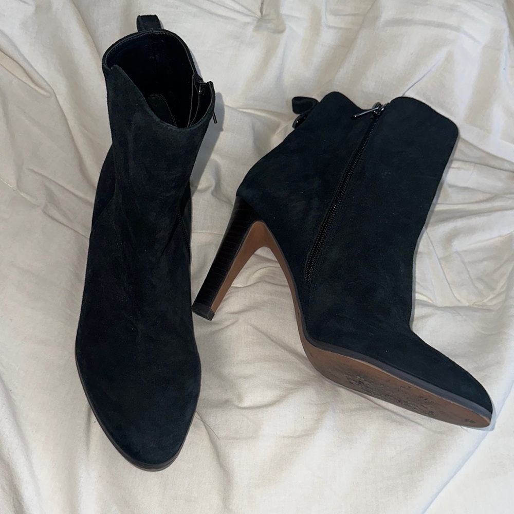 Coach Jemma black suede ankle boot